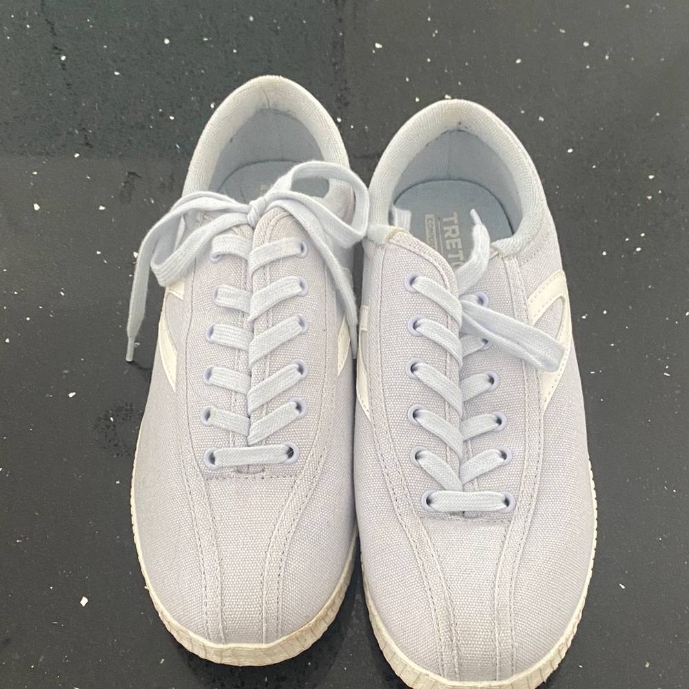 Tretorn Light Gray Canvas Sneakers - Picture 3 of 3